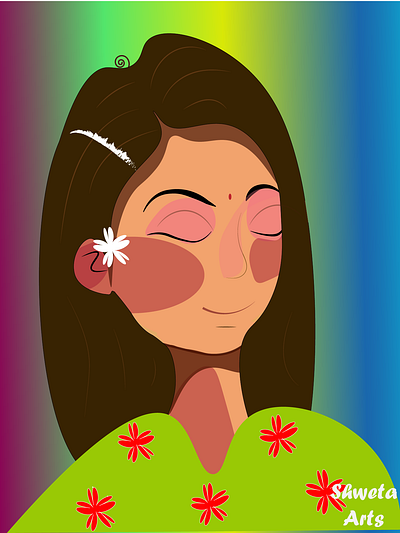 A New Look (Vector Art) indian girl illustration vector art