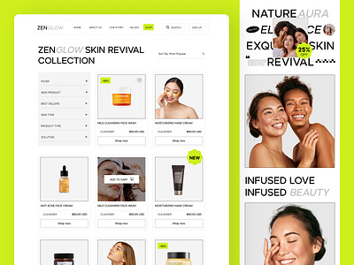 Beauty Product eCommerce Website cosmetics cosmetics store cosmetology ecommerce face care landing page makeup medical care online retailer online shop personal care product page design self care shopify shopify website skin care webflow design website well being wellness