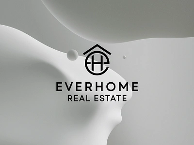 Ever Home Real Estate Logo Design brand identity branding company design design graphic graphic design logo logofolio logomark logos logosai logotype minimalist mockup modern monogram poster property realestate vector