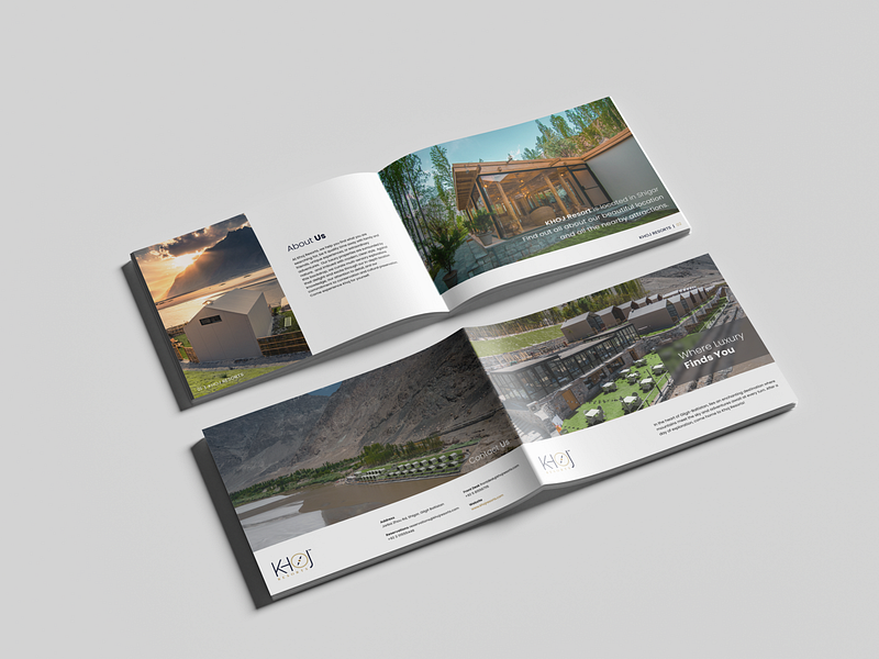 Khoj Magazine 5 star hotel book book design branding hotels logo magazine magazine design printing resort resorts skardu