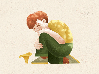 My precious boy character forest fungus gollum illustration mushroom nature redhead treasure