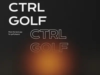 CTRL Golf – Training App Powered by IoT app design application design interaction design iot ui ux