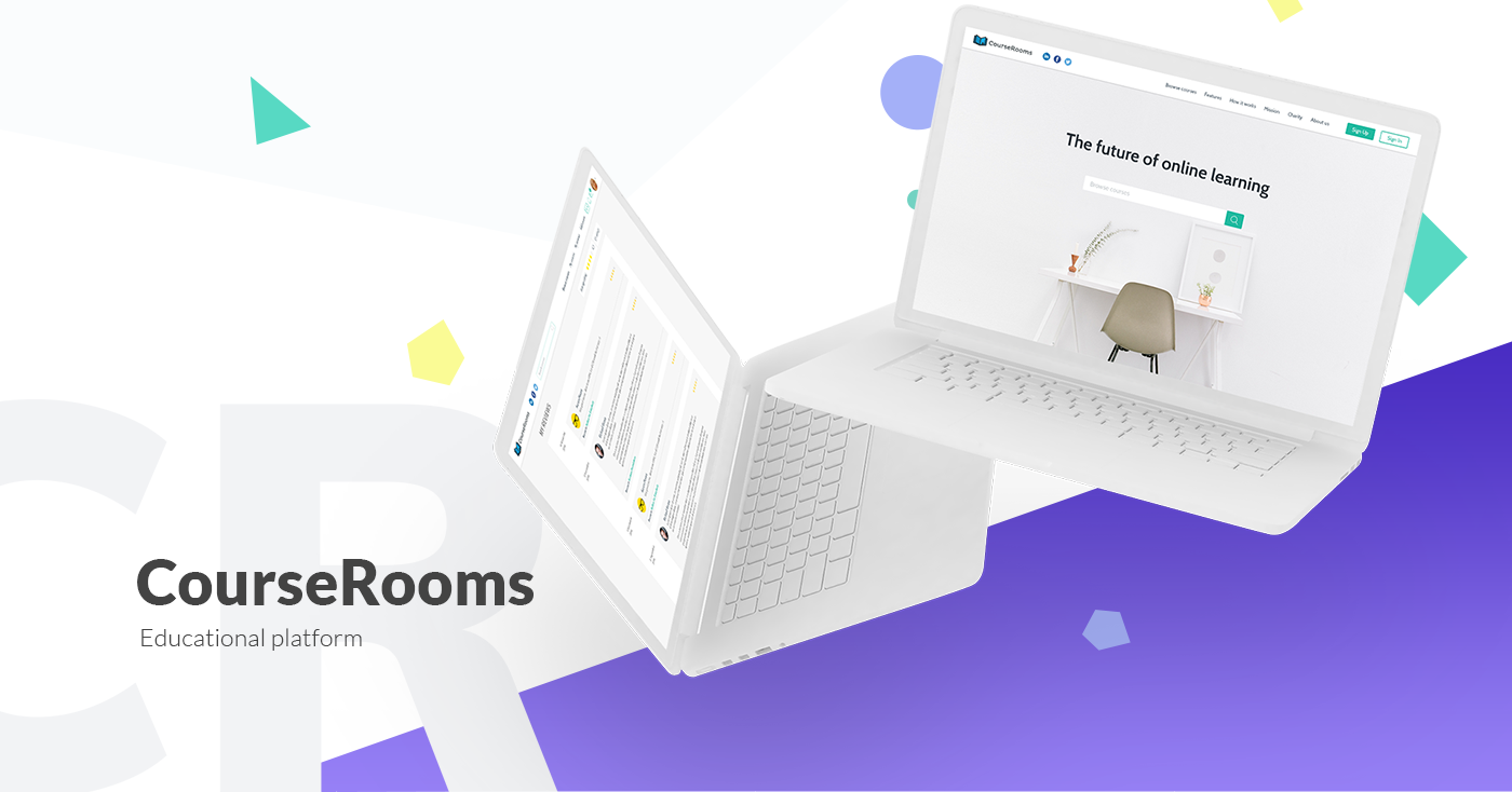 CourseRooms - Educational Platform graphic design ui ux web design