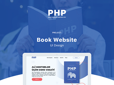 PHP Book - Website UI design azerbaijan baku book design php ui ux website