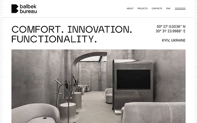 Balbek Bureau main page redesign ui