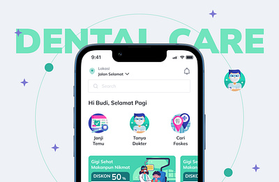 Dental Care - Online Appointment Apps dental design system health medic medicine mobile online appointment ui ux