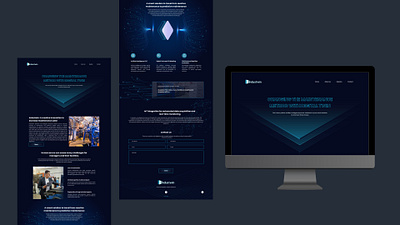 Digital Twin Landing Page landingpage ui ux webdesign