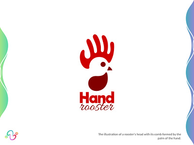 Hand Rooster Logo arm body brand design brand designer chick chicken finger hand hen logo design logo designer logo for sale logo idea logo inspiration logomark logotype palm poultry rooster zzoe iggi