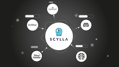 Scylla branding design graphic design motion graphics vector web
