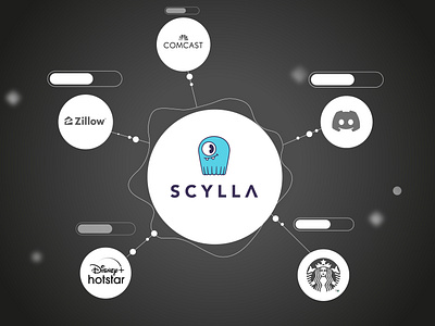 Scylla branding design graphic design motion graphics vector web