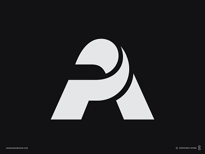 PA Monogram branding design identity letter logo mark minimal modern monogram pa samadaraginige simple