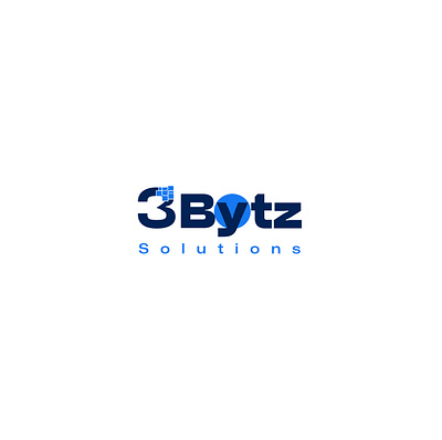 3 bytz logo graphic design logo