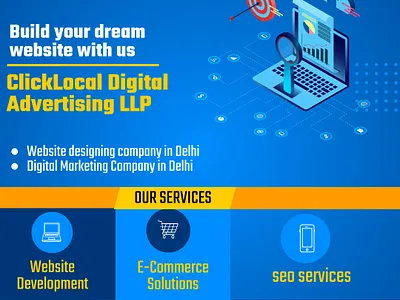 Rank #1 on Google with Delhi's Best SEO Services by ClickLocal design local seo mobile app designer user experience designer