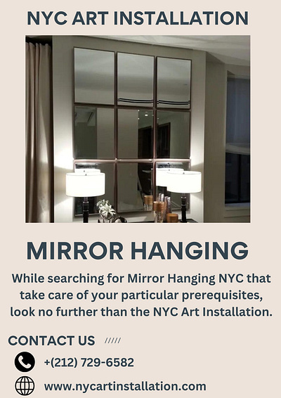 Mirror Hanging NYC artinstallation mirrorhanging newyork