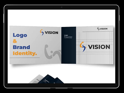 Logo & Brand Identity - VISION basket logp basketball brand dunk guidline identity logo sport training ui video vision logo