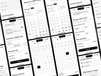 Aviatto - Flight Booking Mobile UI/UX Kit booking clean design figma template flight graphic design minimal mobile mobile app mobile design product design ui ui kit