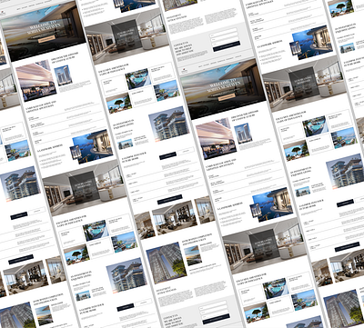 REAL ESTATE AGENCY LANDING PAGE branding design landing main screen real estate ui ux website