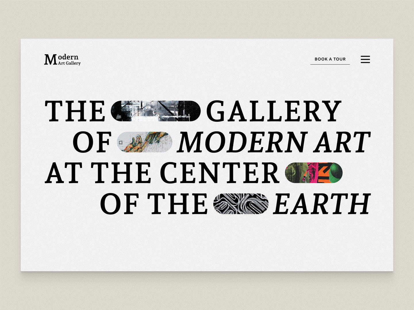 Art Gallery Landing Page Design by Violet Ma on Dribbble