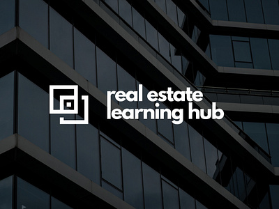 Real Estate Learning Hub | Logo Design branding courses graphic design learning logo logo design real estate