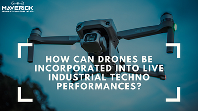 Drones Be Incorporated Into Live Industrial Techno Performances? drone dronephotography drones droneshot graphic design