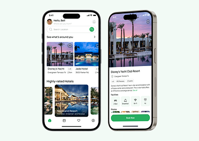 Hotel Booking App app design mobile ui user experience design user interface design ux