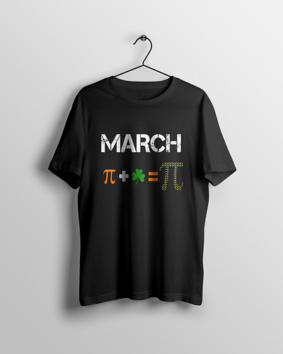 pi day t-shirt design apparel design graphic design illustration irish irish party march math lover patricks day pi day t shirt design trendy typography unique