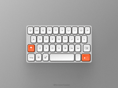 Mobile Keyboard Skeuomorphism Design figma skeuomorphism ui user interface