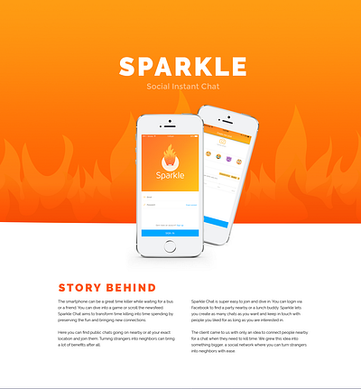 Sparkle - Social Networks & Live Video Chat app design application branding design graphic design illustration mobile ui ux web design