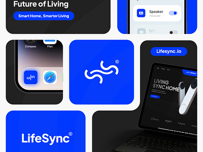 LifeSync Smart Home Branding branding graphic design logo smarthome