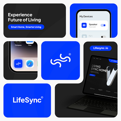 LifeSync Smart Home Branding branding graphic design logo smarthome