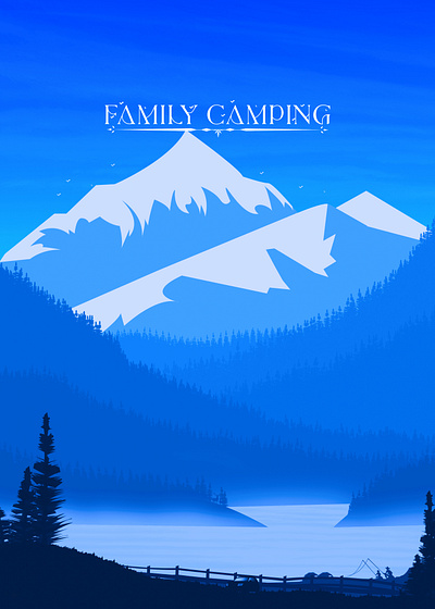Family camping is a quiet winter getaway simple