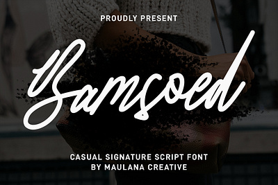 Bamsoed Signature Script Font branding font fonts graphic design logo nostalgic