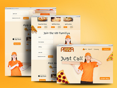 Pizza Fast Food Website Landing Page Design | App Design app application fast food food application landingpage pizzarestaurant restaurant application restaurant website site ui uiux ux website