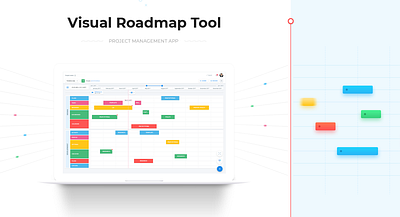 Visual Roadmap Tool - Project Management App graphic design ui ux web design