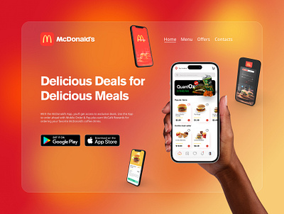 Mcdonalds Ui design app design branding design ui