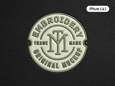 Embroidered Apparel Logo Mockup apparel clothing craft download embroided embroidery fashion handmade logo logotype mockup pixelbuddha psd realistic sew sewing template textile texture