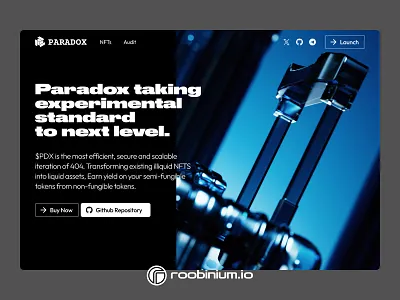 Experimental Standard Landing Page landing web design