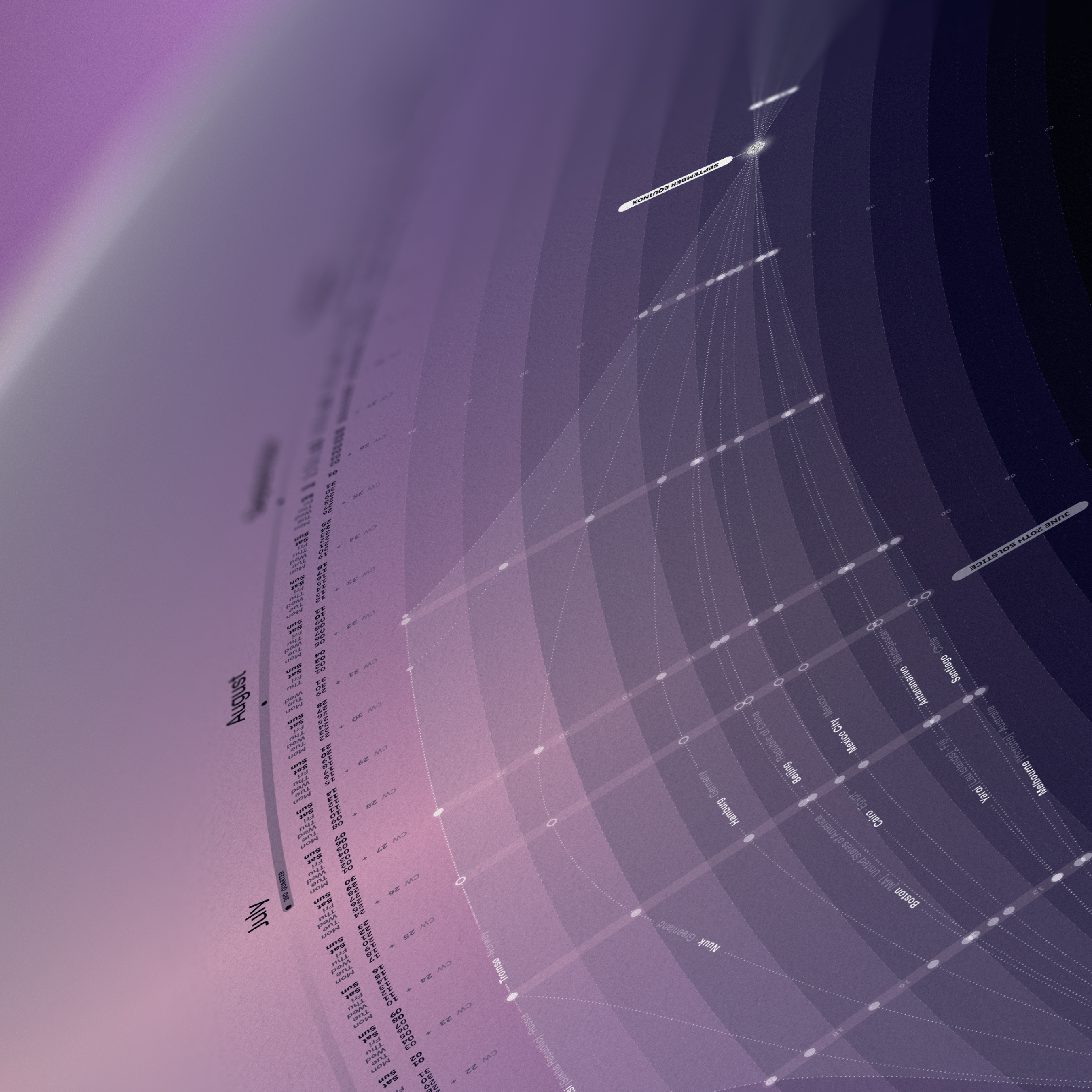Bureau Oberhaeuser Calendar 2024 calendar data data visualization infographic information design poster