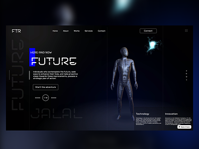 Future · Technology & Innovation · 3d 3d experience design figma framer future interfacedesign spline threejs ui ux