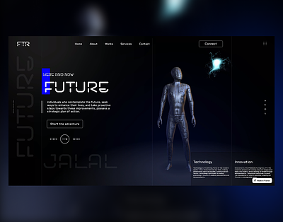 Future · Technology & Innovation · 3d 3d experience design figma framer future interfacedesign spline threejs ui ux