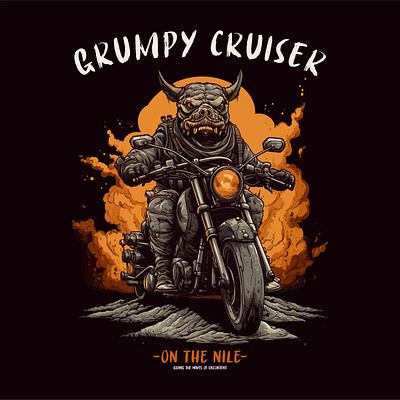 Grumpy Cruiser - Vector Design T-Shirt design graphic design illustration typography vector