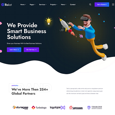 Roket - Joomla 5 Technology & IT Solutions Template envato envatomarket it joomla5 startup themeforest web agency webdesigner webdeveloper