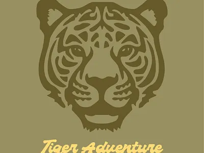 Tiger Adventure - T-Shirt Vector Design animal vector design graphic design illustration outdoor vector typography vector