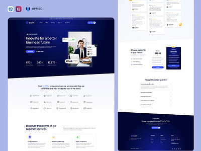 Corpify – Corporate Business Elementor Template branding design elementor template graphic design ui web design