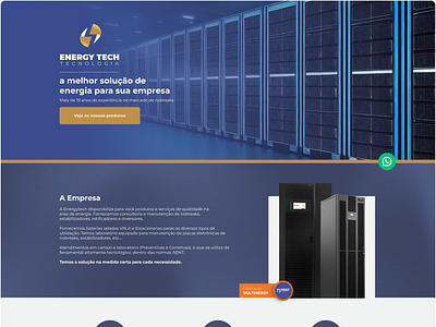 Landing page - energy design graphic design landing page page ui