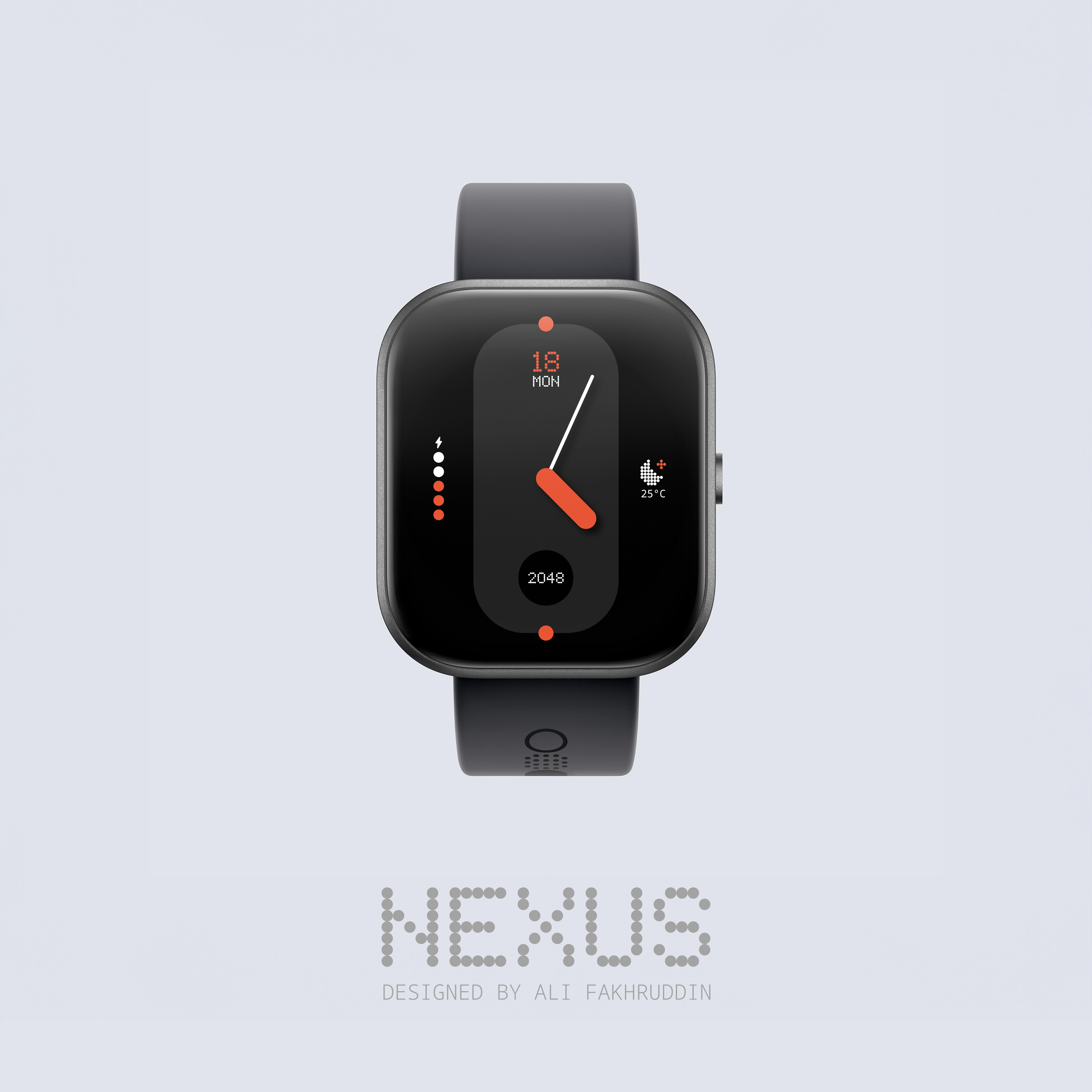 CMF Watchface: Nexus app branding cmf design graphic design illustration logo nothing smartwatch ui ux vector watch watchface