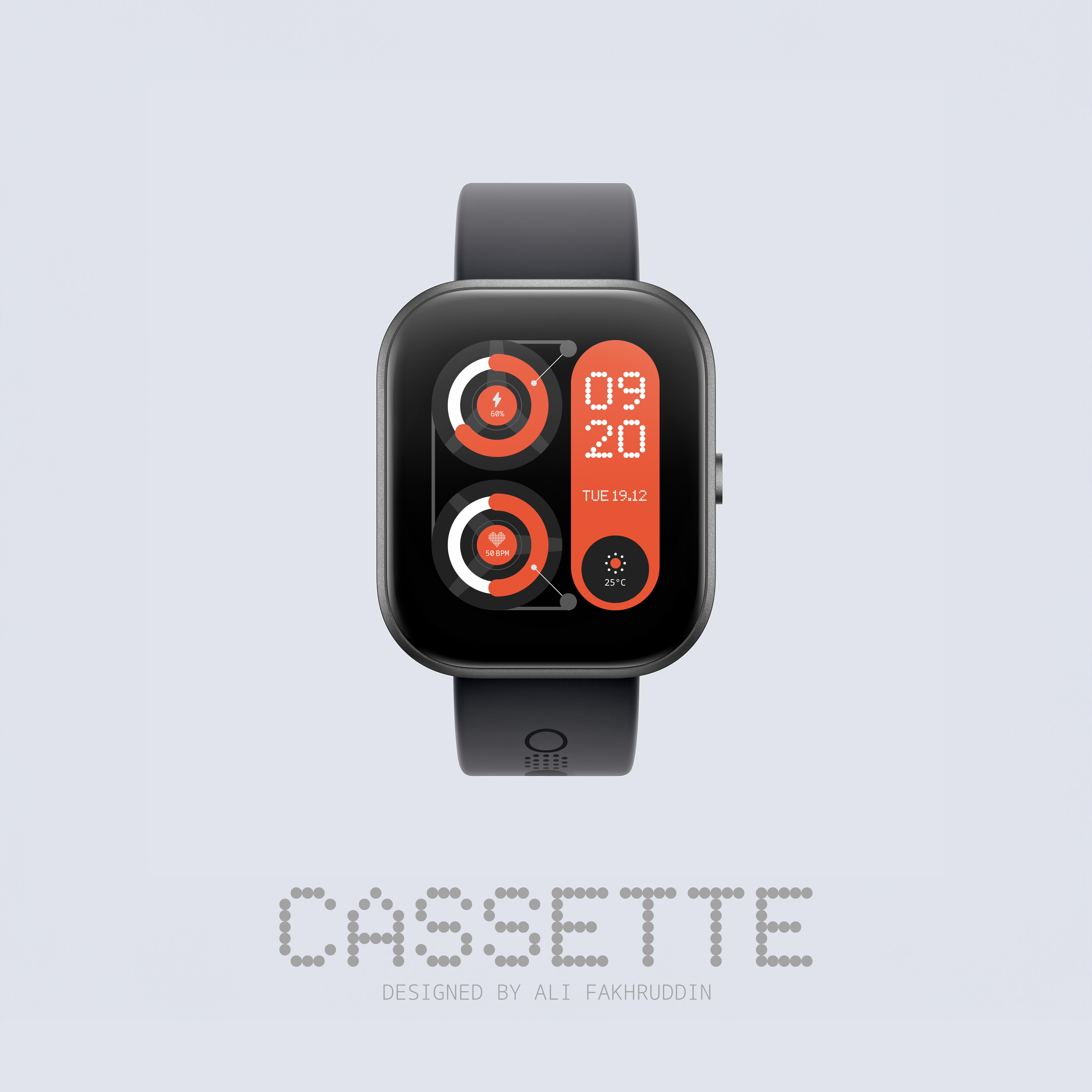 CMF Watchface: Cassette 3d android app branding cmf design graphic design logo nothing ui ux