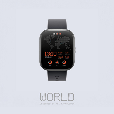 CMF Watchface: The World app cmf design graphic design illustration nothing ui ux vector watchface