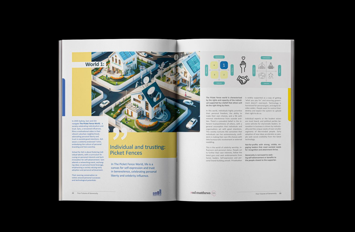 Editorial Design - Future of Generosity australia book design brand design branded collateral branding design editorial design editorial designer freelancer future futurism generosity global graphic design graphics ngo oanamaries report design visual solution worldwide