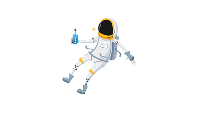 Astronaut Illustration Vector Art